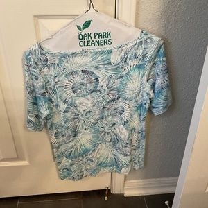 Chico’s, Size 1, Blue and White